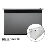 Vividstorm PRO Slimline Tab Tension Ultra short Throw Ambient Light Rejecting Drop Down Motorised Projection Screen 130 Inches