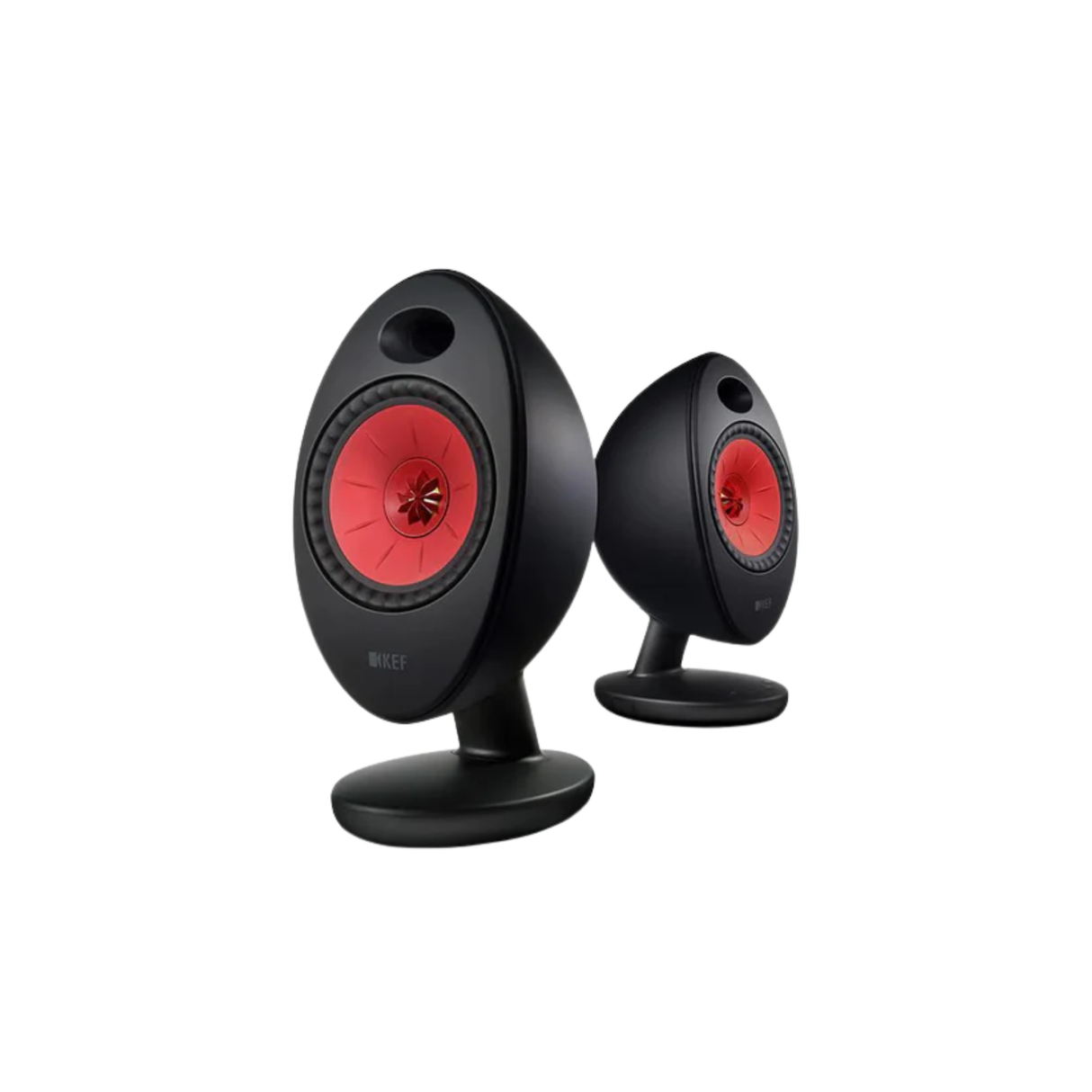 KEF EGG Duo wireless music system Powered Speakers + Audio Technica AT-LP60X - Fully Automatic Belt-Drive Turntable (Black) (Audiophile Enthusiasts Bundle Pack)