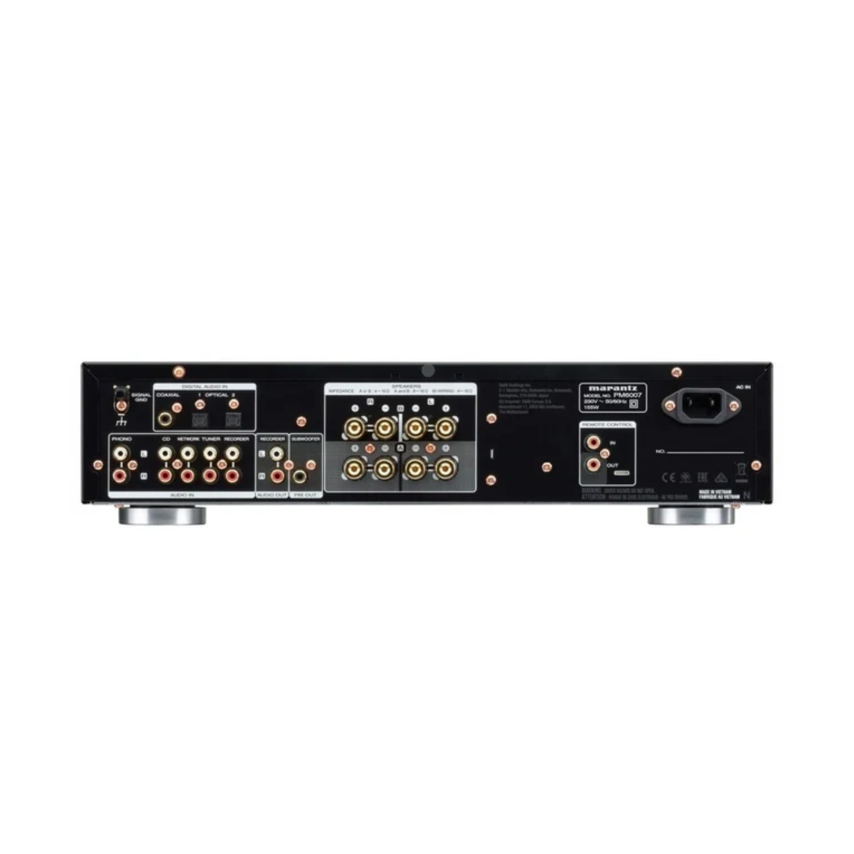 Marantz PM6007 Stereo Amplifier (Black) + Q Acoustics 3040C - 2-Way Floorstanding Speakers (Black) (Stereo Bundle Package)