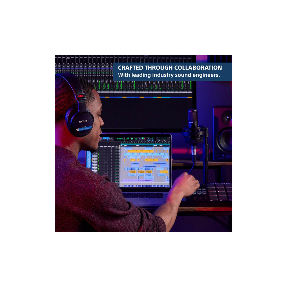 Sony MDR-M1 Wired High Resolution Monitor Headphones, Closed Back Design for Audiophile (Black)