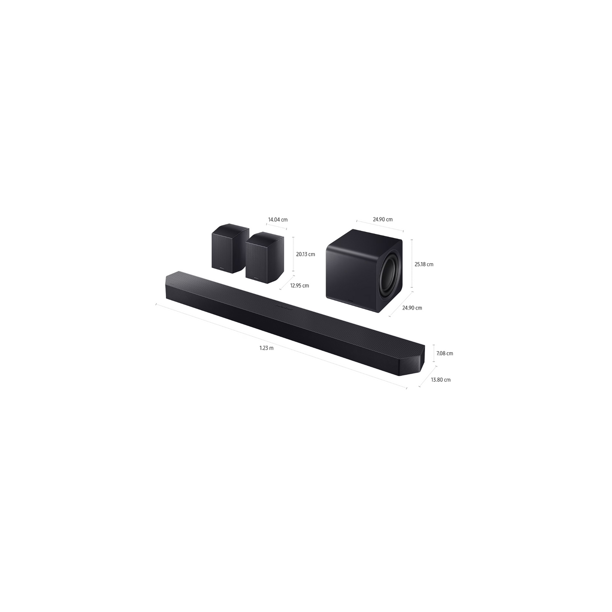 Samsung HW-Q990F - 11.1.4 Channel 756W Q Symphony Soundbar with Wireless Dolby Atmos & Alexa built-in