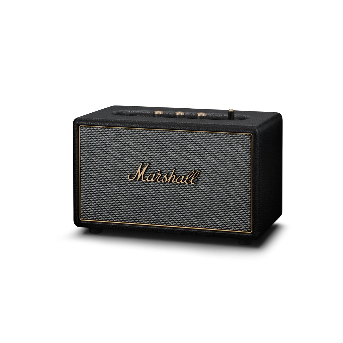 Marshall Acton IV Wired Connectivity Stereo Bluetooth Speakers with RCA or 3.5mm Input (Black)