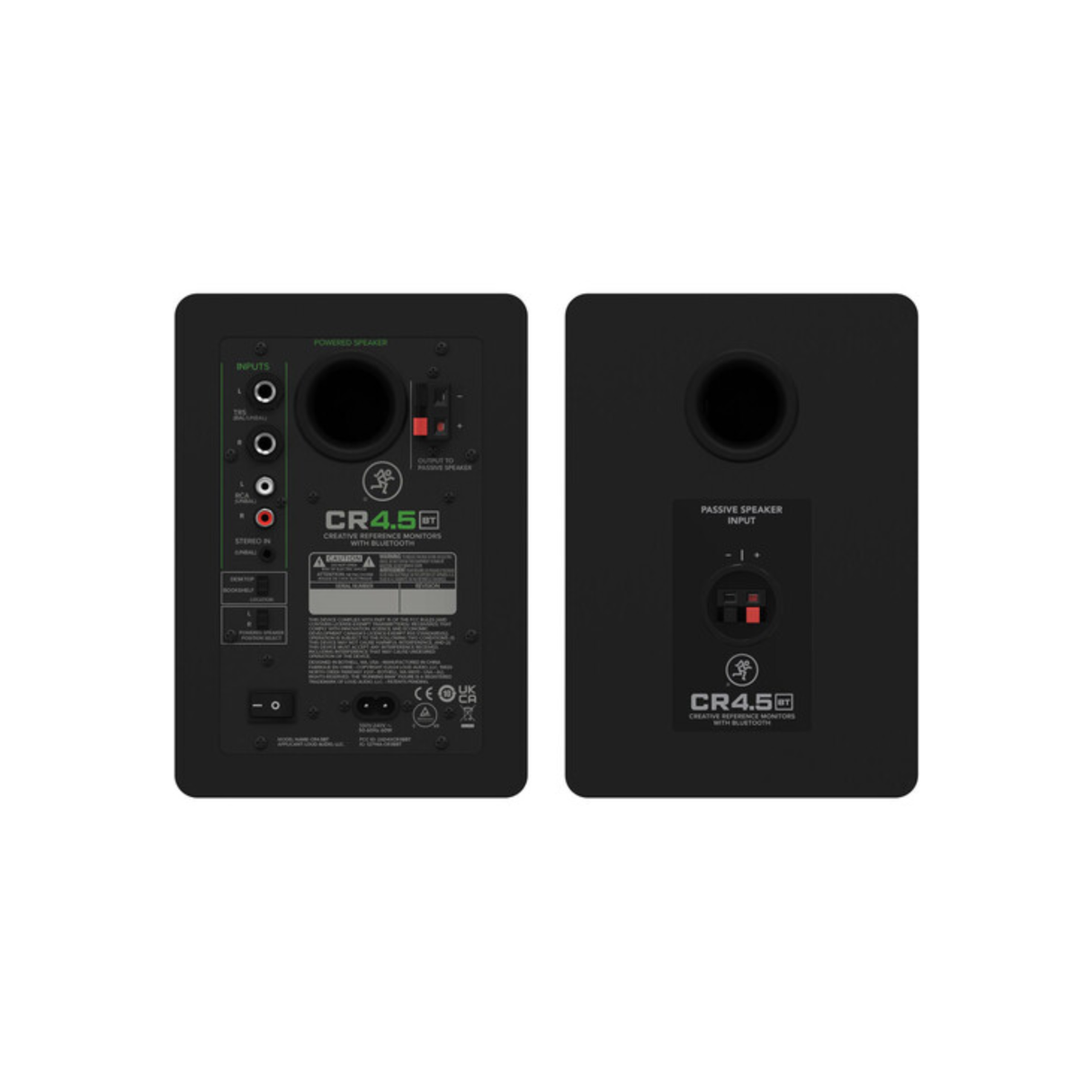 Mackie CR4.5BT - 4.5 Inches Powered Studio Monitor Speaker With Bluetooth (Pair) (Black)