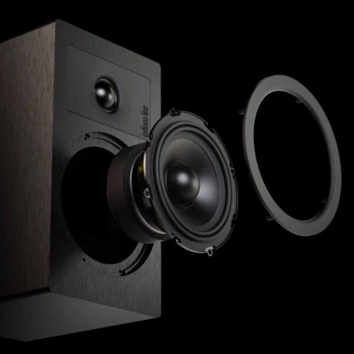 Indiana Line Tesi 3 - Bookshelf Speaker (Pair) (Black Oak)