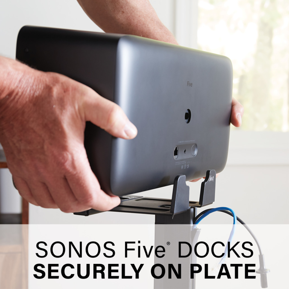 Sanus WSS52 Speaker Stand for Sonos Five Speakers (Black) (Each)