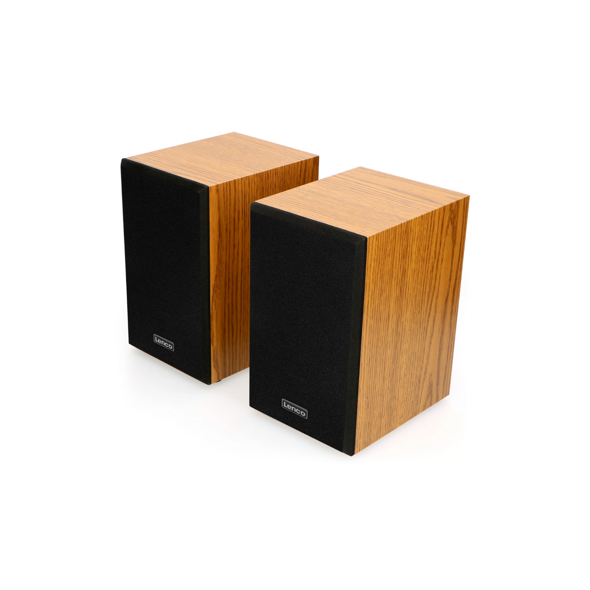 Lenco LS-300WD - Record Player with Bluetooth and two Bookshelf speakers (Wood)