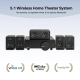Platin Monaco 5.1 Home Theater System - Wireless Surround Sound System - THX Tuned