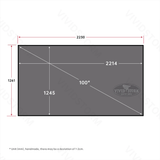 Vividstorm Fusion ALR - 120 Inches Fixed Frame Enhanced Long Throw ALR Projector Screen