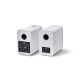 Q Acoustics M20 Wireless Powered Speakers (White) + Argon Audio TT MK2 Record Player (Stereo Bundle Package)
