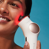 Therabody TheraFace PRO Microcurrent Facial Device - 8-in-1 Compact Face Massager, Facial Kit & Face Sculpting Tool with LED Light Therapy for Skin Tightening, Anti Wrinkle, Anti Aging (White)