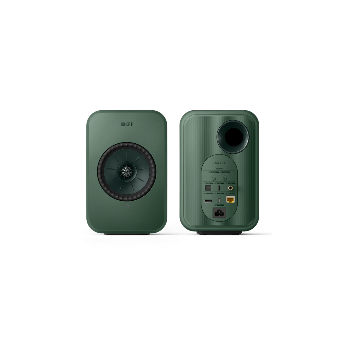 KEF LSX II LT Wireless Streaming Powered/Active Bookshelf Speaker (Pair) (Sage Green)