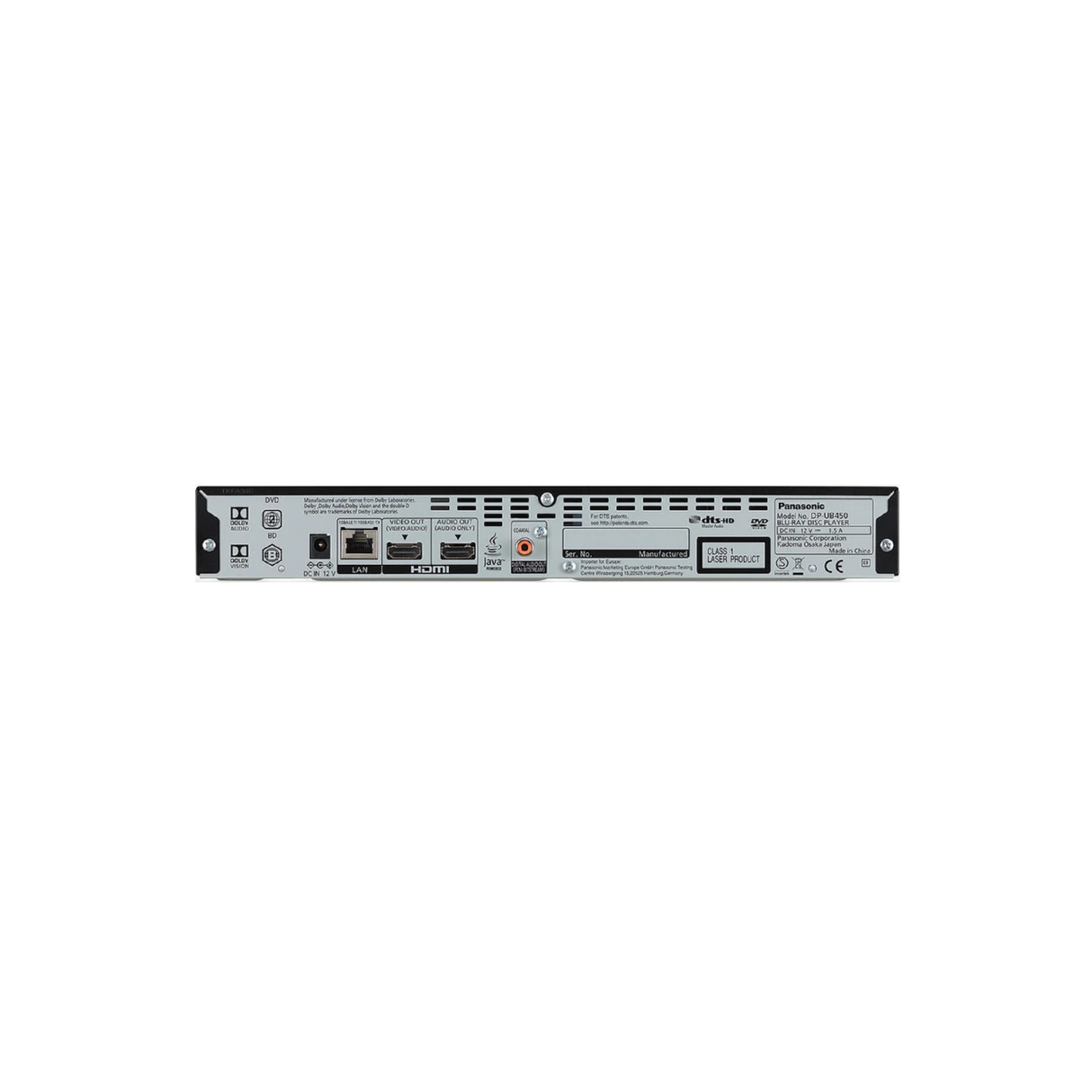 Panasonic DP-UB450 - 4K Multi Region UHD Bluray Player