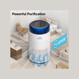 Coway Airmega 100 (AP-0823E) Air Purifier for Home, ECARF-Certified Allergy Care, HEPA & Deodorisation Filter, CADR 240 m³/h, Removes Dust & Pollen