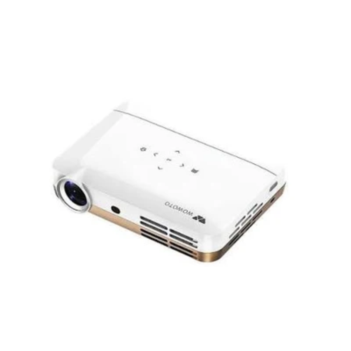 Wowoto H10S - Smart Portable Projector with Android TV, Native 1080P Full HD, Auto Focus, Wi-Fi 6 & Bluetooth