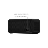 Marshall Middleton II - Portable Bluetooth Speaker (Black & Brass) (Over 30 Hours Playtime, IP67 Waterproof)