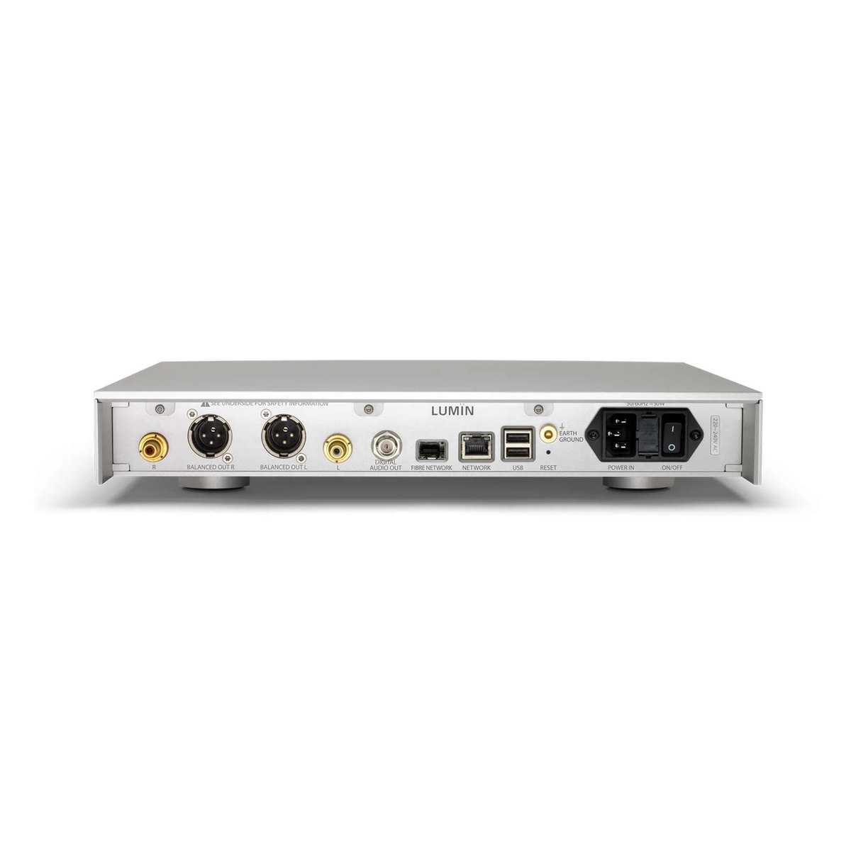 Lumin T3X Network Music Streamer with DAC & Preamplifier (Silver)