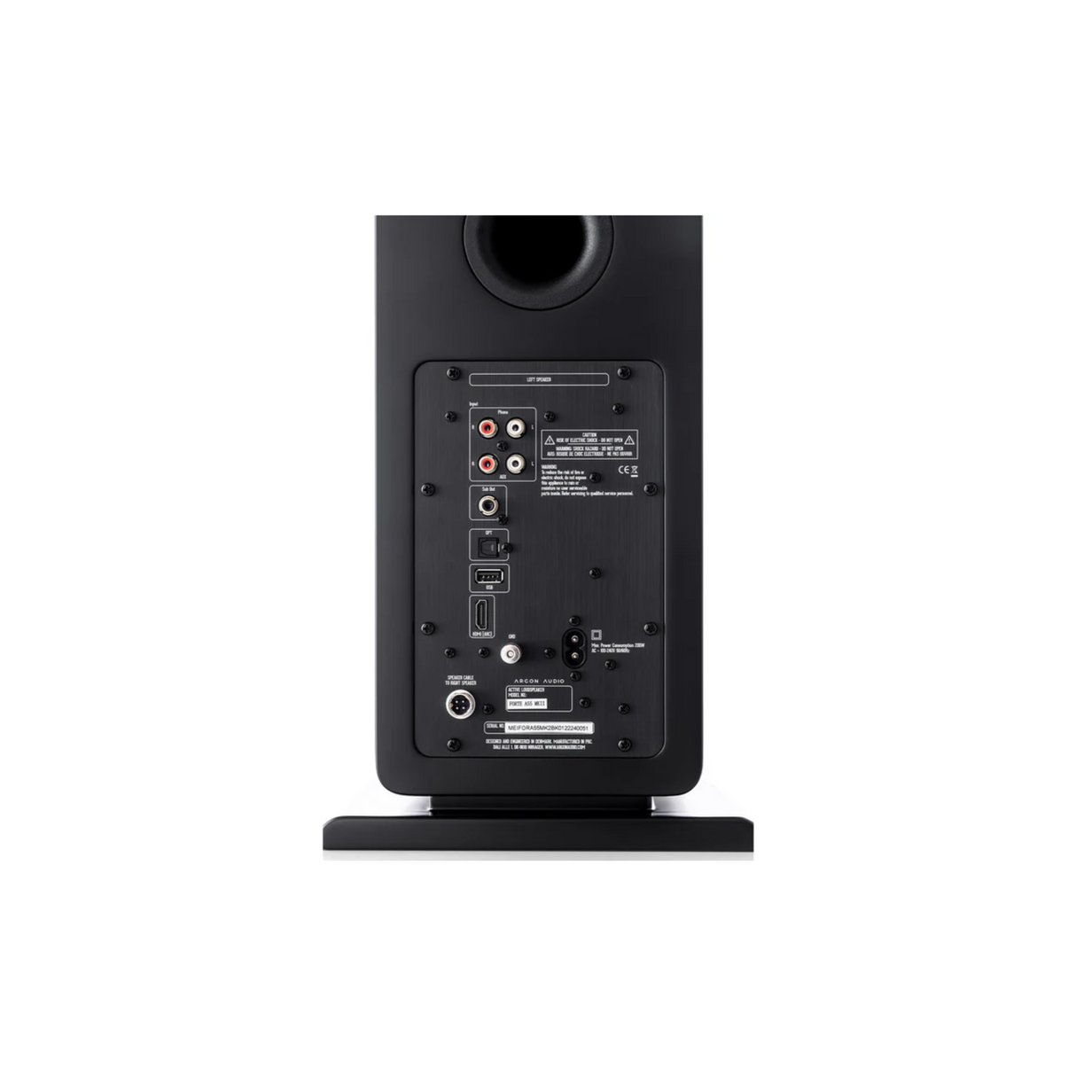 Argon Audio Forte A55 MK2 - Powered Floor Standing Speaker with HDMI ARC (Pair) (Black)