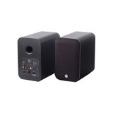 Q Acoustics M20 Wireless Powered Speakers (Black) + Argon Audio TT MK2 Record Player (Stereo Bundle Package)