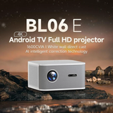 Wowoto BL06E - Portable Smart Projector with Android 9.0, Native 1080P Full HD, 1000 ANSI Lumens, Auto Focus, Wi-Fi & Bluetooth
