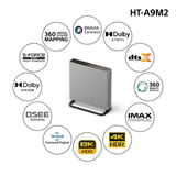 Sony Bravia Theatre Quad (HT-A9M2+ SA-SW3) - Premium Wireless Dolby Atmos Home Theatre System With Wireless Subwoofer SW3 (IMAX,Dolby Atmos/DTSx,360RA,Voice Zoom3,Alexa & Google,8K/4K HDR)