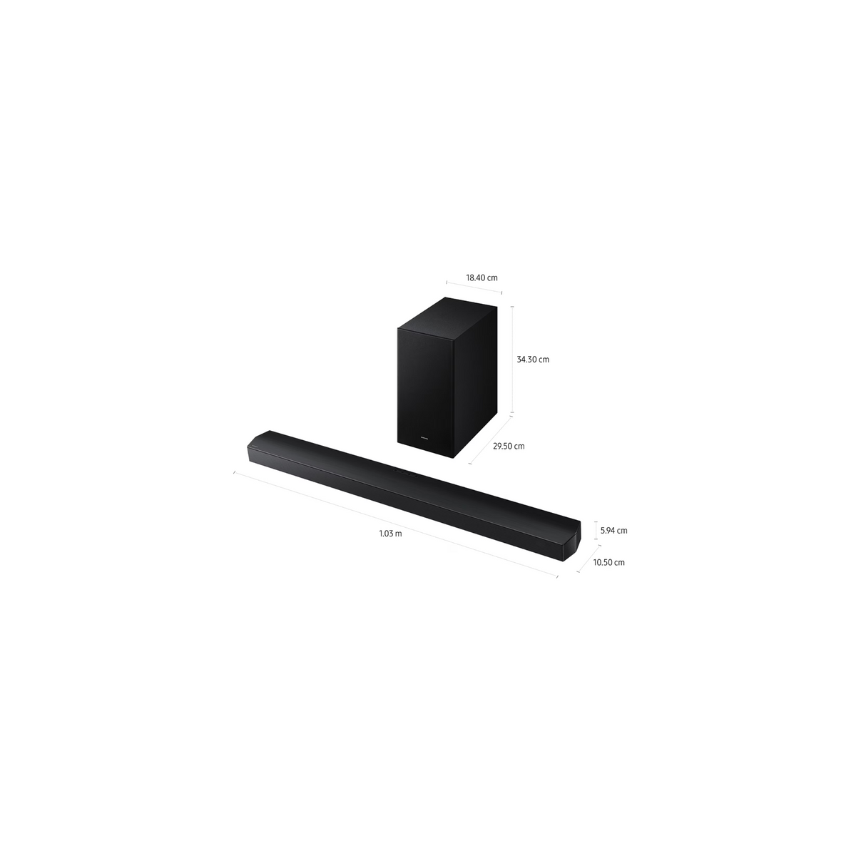 Samsung HW-B750F Soundbar - 5.1 Channel DTS Virtual: X Soundbar with wireless Subwoofer 400W