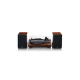 Lenco LS-600WA - Record player with built-in amplifier & Bluetooth plus 2 Bookshelf speakers (Walnut)