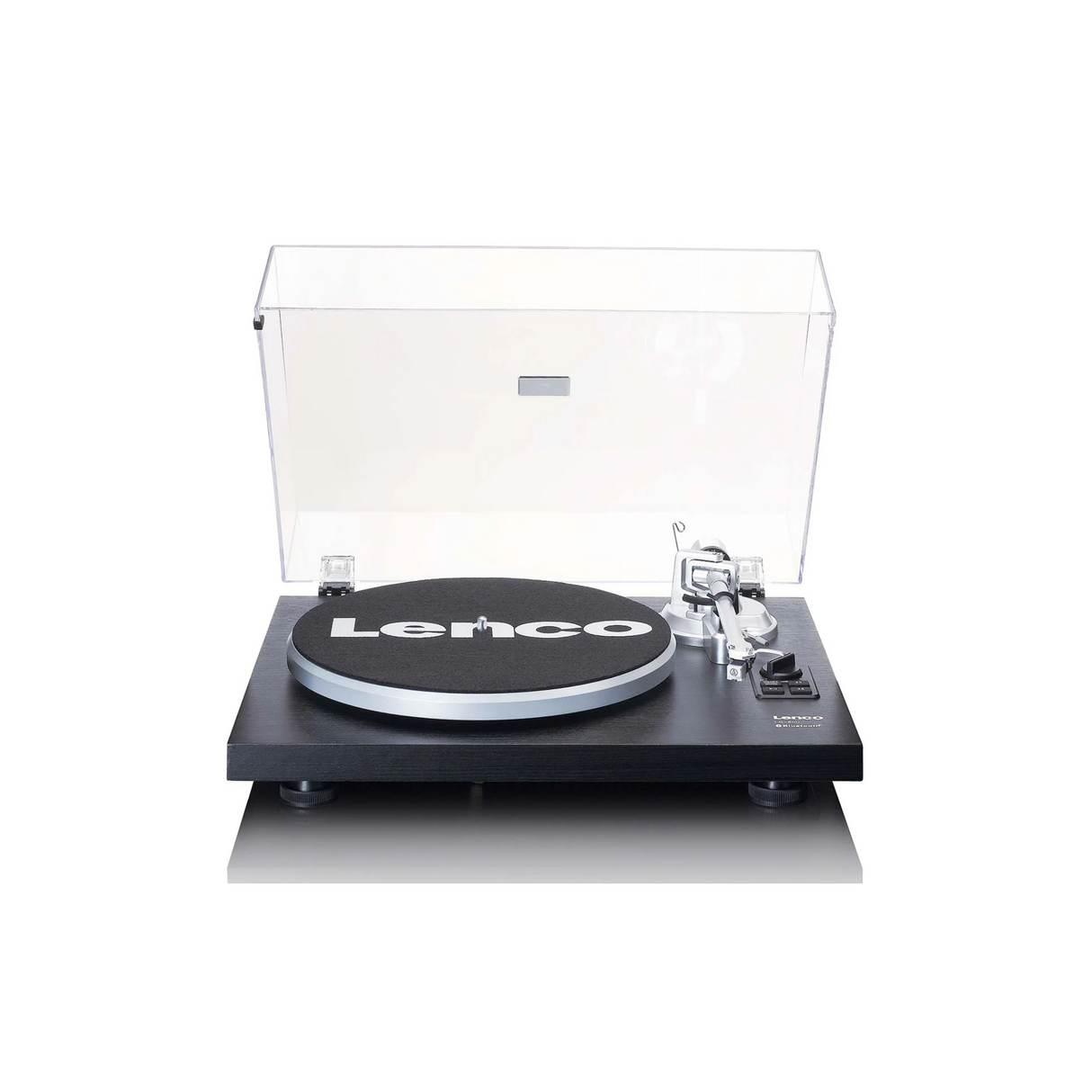 Lenco LS-500BK - Record player with built-in amplifier and Bluetooth plus Bookshelf Speakers (Black)
