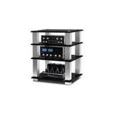Norstone Square Hifi AV Rack (Black) (690MM)