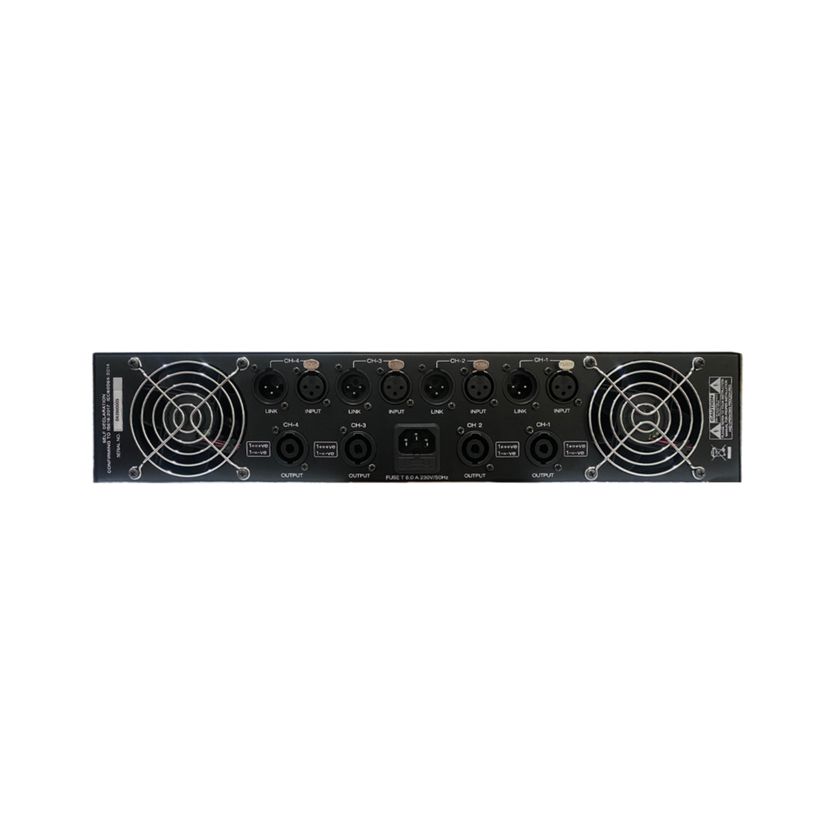 Sonodyne DE 4340 - 4 Channel Power Amplifier (200W RMS Per Channel)