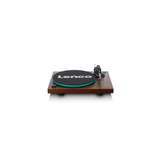 Lenco LBT-225WA - Record player with Bluetooth (Dark Brown) (Audio-Technica AT-VM95E high quality cartridge)