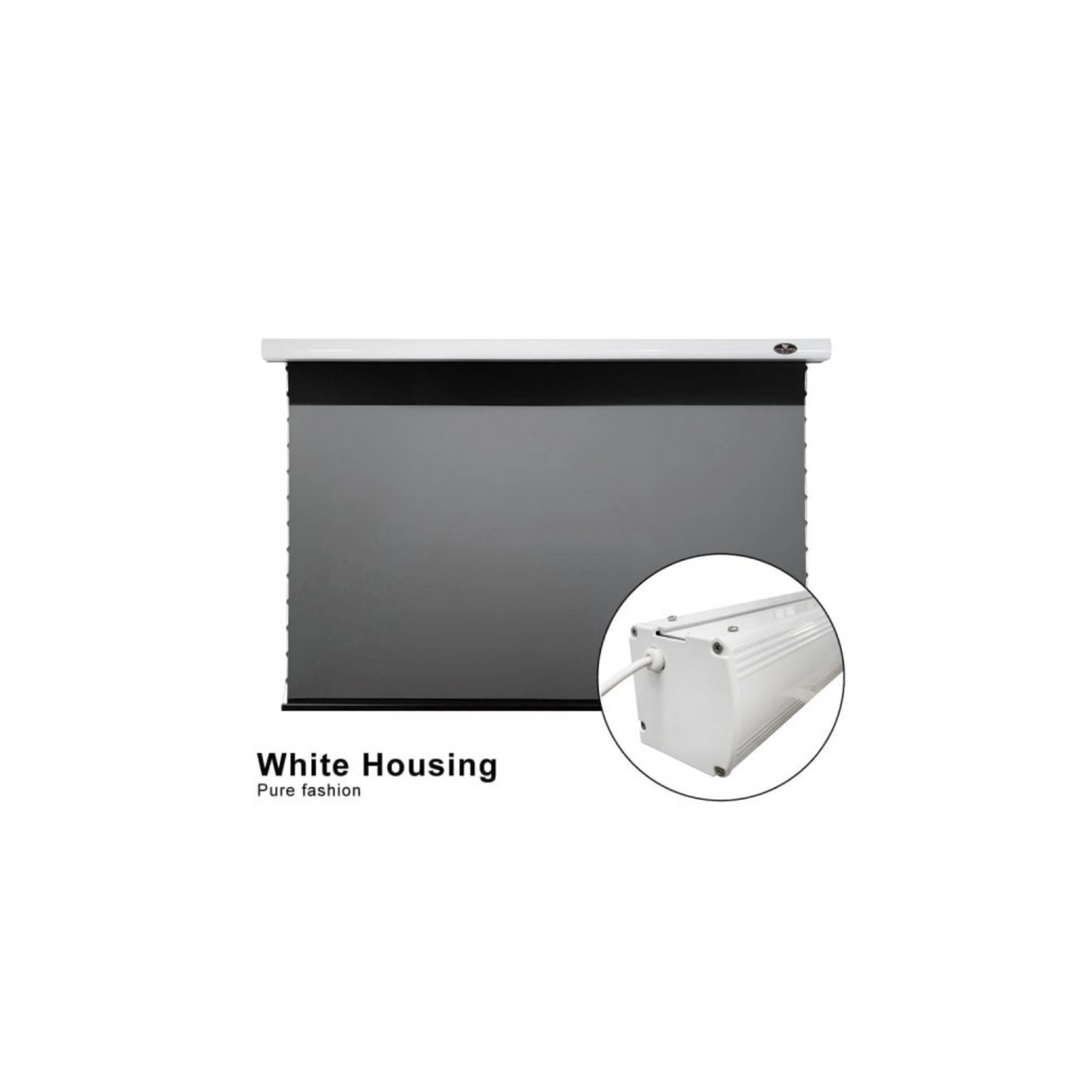 Vividstorm PRO Slimline Tab Tension Ultra short Throw Ambient Light Rejecting Drop Down Motorised Projection Screen 100 Inches