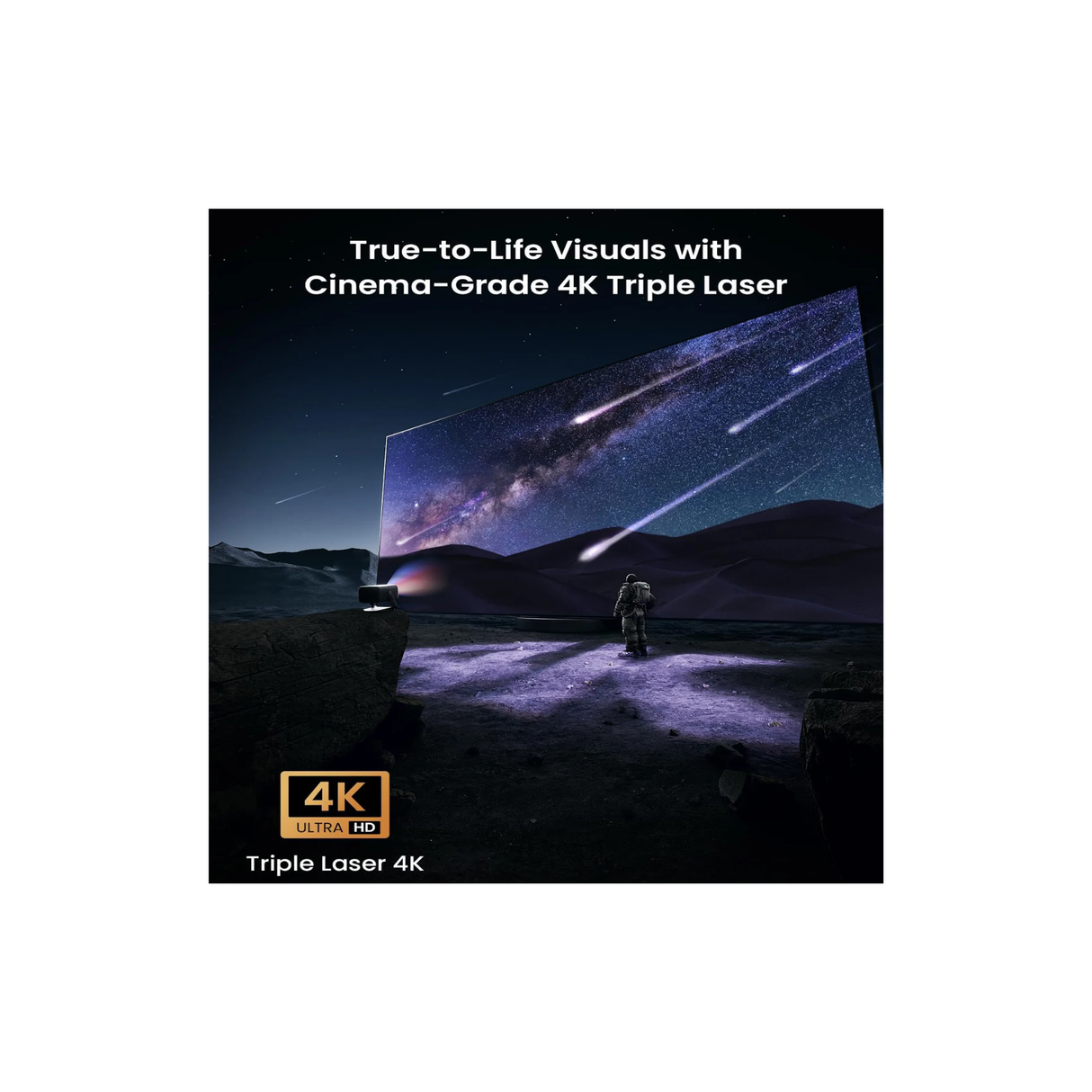 JMGO N1S Ultimate - Smart Portable 3300 Lumens Triple Laser 4K Projector