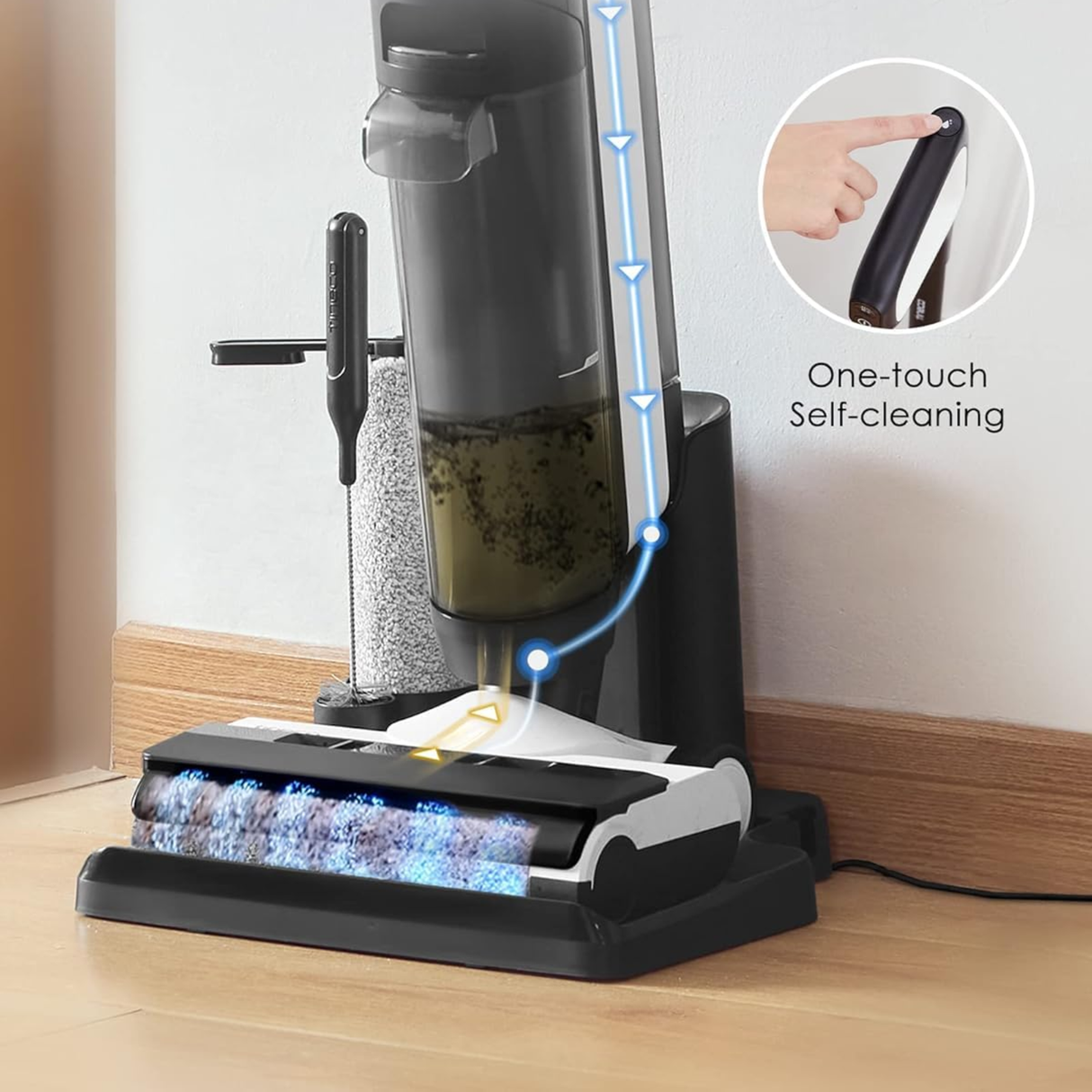 Tineco S5 Combo - Cordless Wet & Dry Vacuum Cleaner, Converts to Handvac, Lightweight & Self-Propelled, Hands-Free Self-Cleaning, iLoop Smart Sensor, Tough Stain Removal, Auto Floor Washer