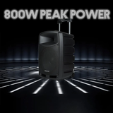Persang Octane 9 Premium 15 Inch Bluetooth Party Speaker with 2X UHF Wireless Mic  & Built-In Battery