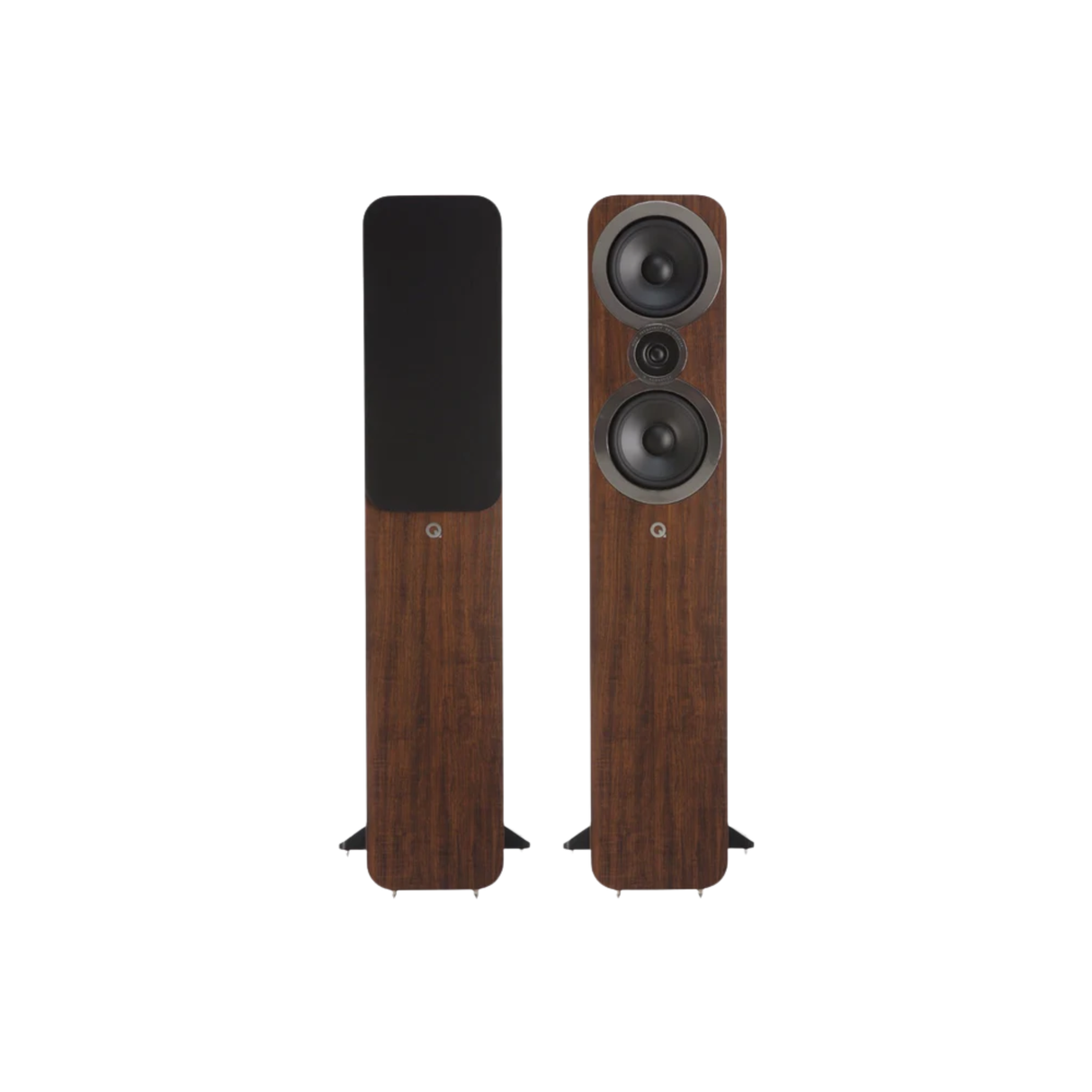 Marantz Stereo 70s Slimline Network Stereo Receiver (Black) + Q Acoustics 3050i Floor Standing Speaker (Walnut) (Stereo Bundle Package)