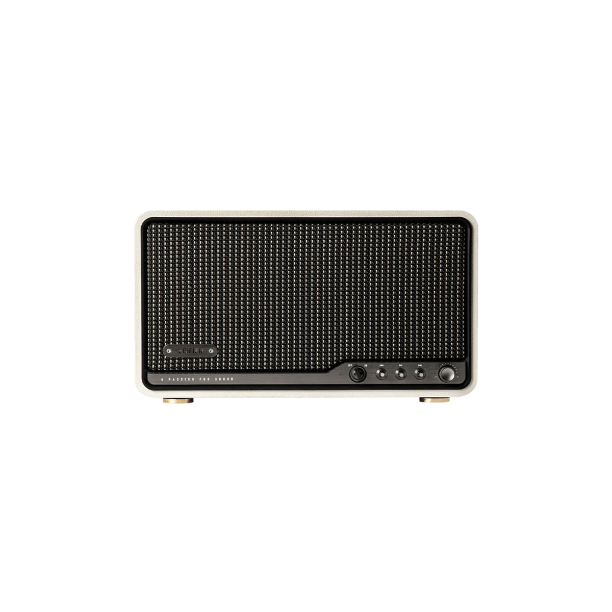 Edifier S300 Tabletop Bluetooth Wireless Speaker With USB, Airplay 2, Bluetooth (Ivory)