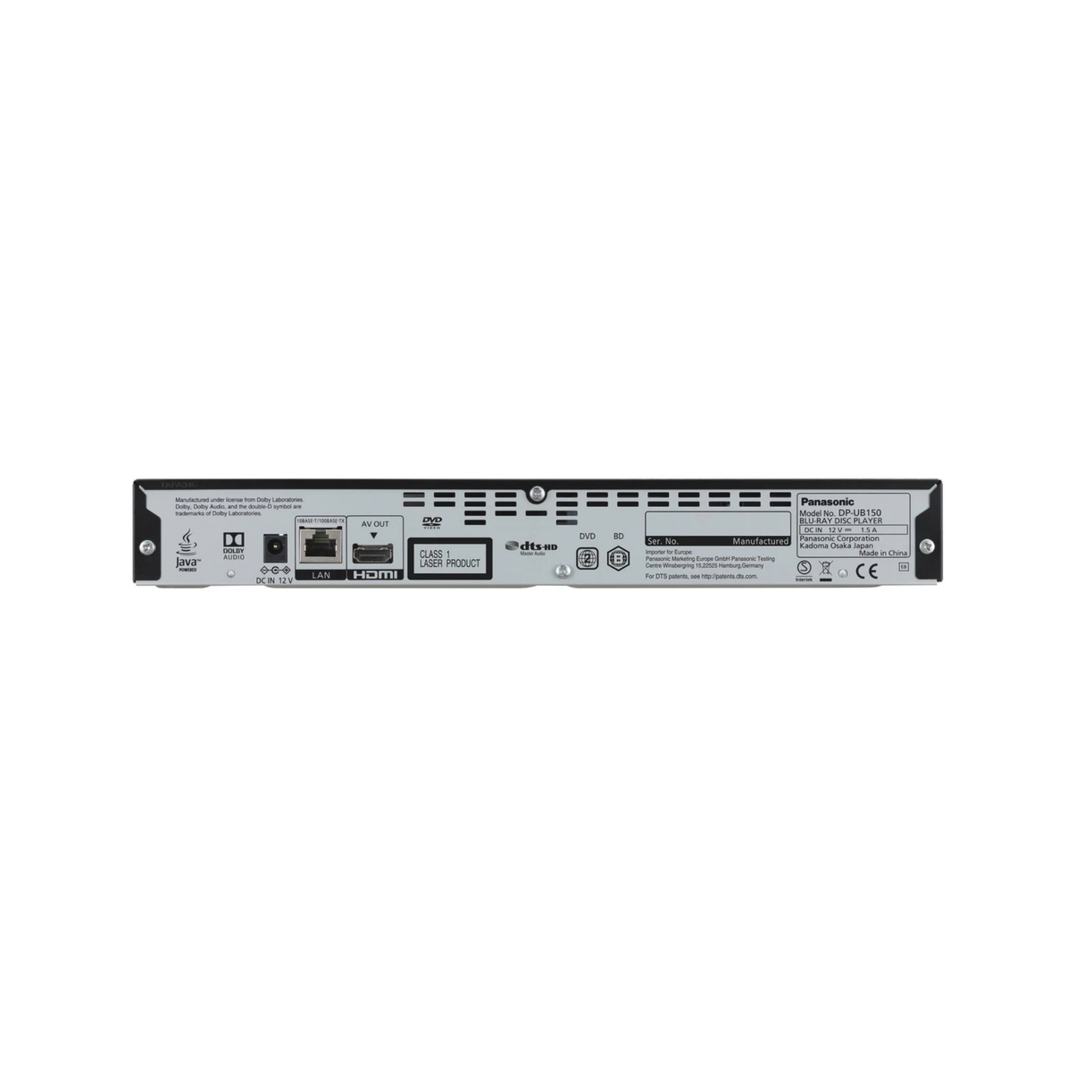 Panasonic DP-UB150 - 4K Multi region UHD Bluray Player