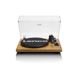 Lenco LS-500OK - Record player with built-in amplifier and Bluetooth plus Bookshelf Speakers (Wood)