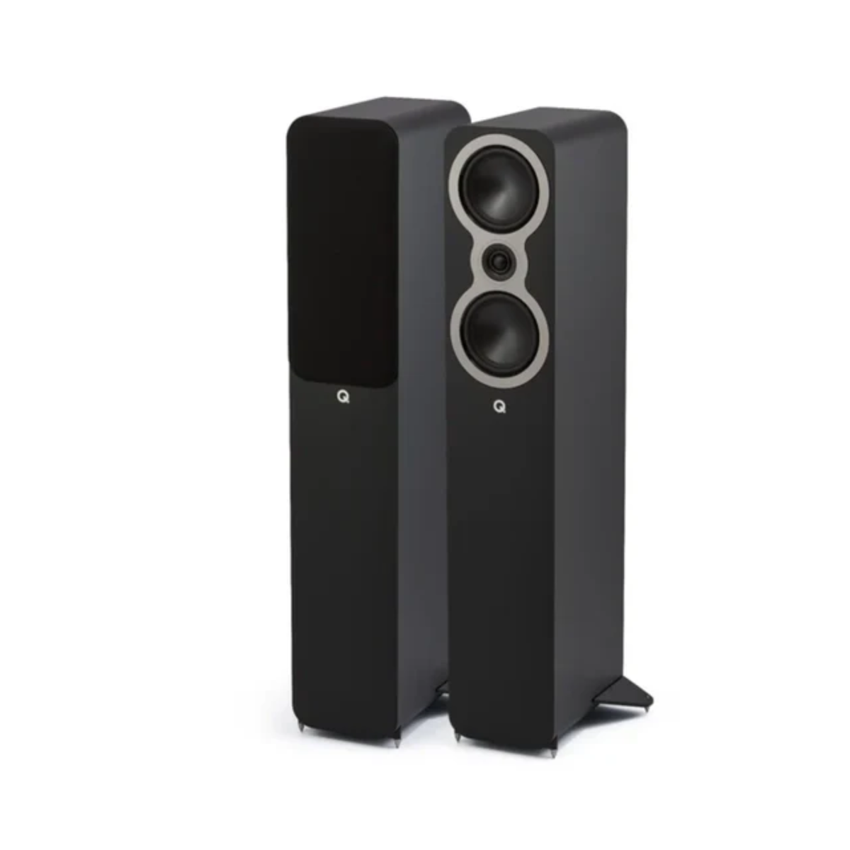 Marantz PM6007 Stereo Amplifier (Black) + Q Acoustics 3040C - 2-Way Floorstanding Speakers (Black) (Stereo Bundle Package)