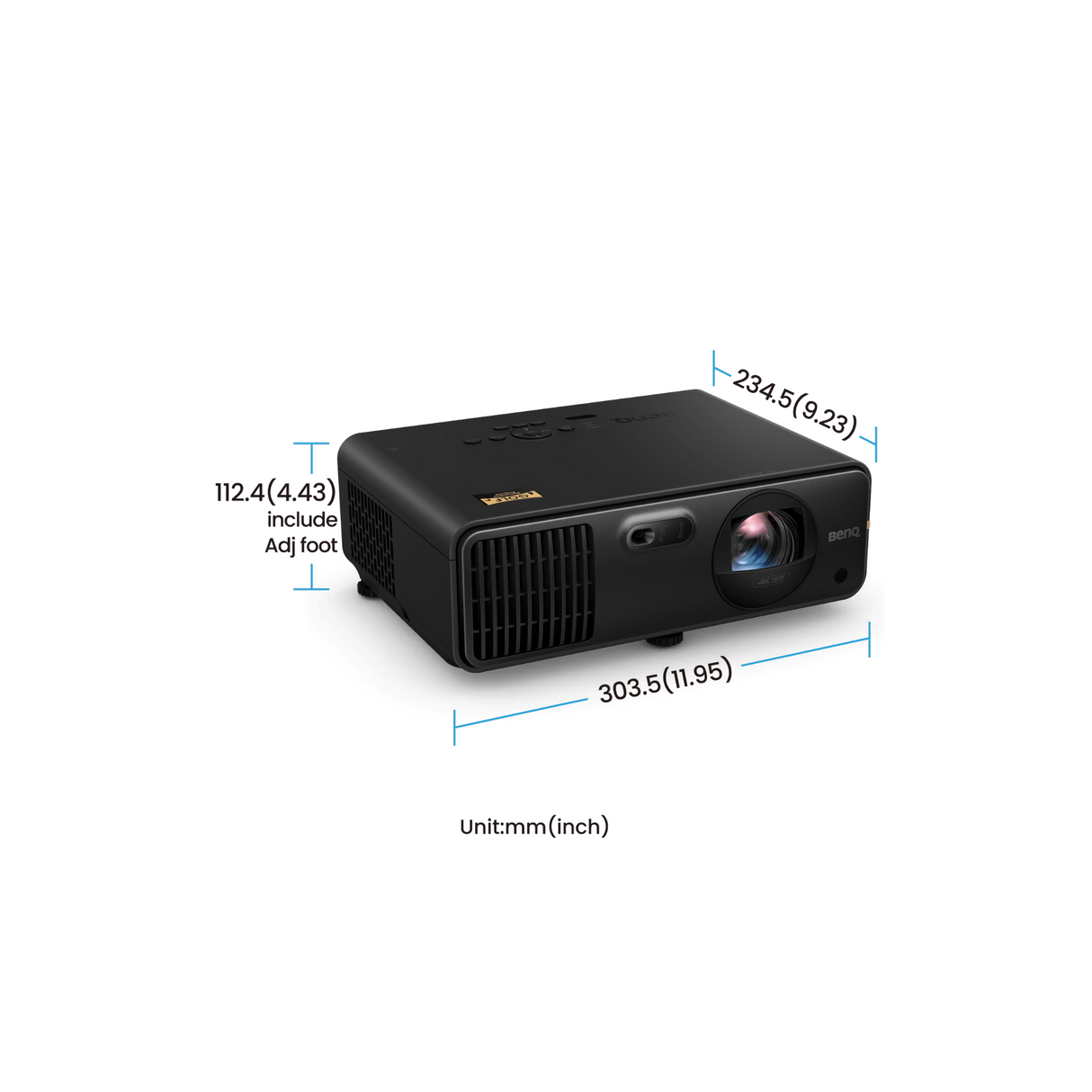 BenQ AK700ST - True 4K UHD HDR 4000 Lumens Short Throw Laser Projector (Golf Simulator Projector)