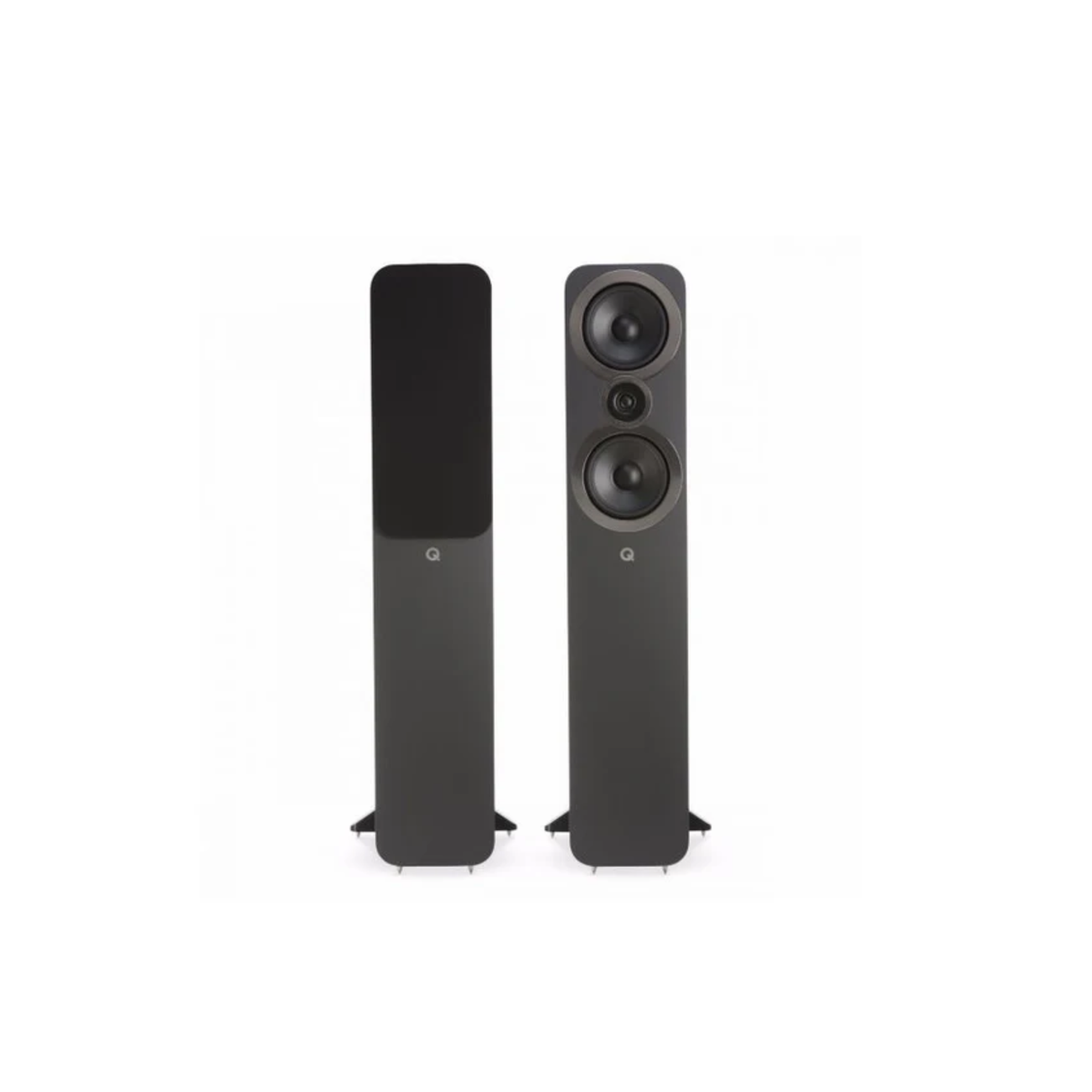 Marantz PM6007 Stereo Amplifier (Black) + Q Acoustics 3050i Floor Standing Speaker (Black) (Pair) (Stereo Bundle Package)