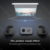 Vividstorm Phantom Recessed 120 Inches In-Ceiling Motorised Tension Obsidian Long Throw ALR Projector Screen