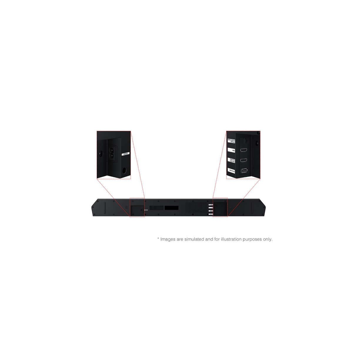 Samsung HW-Q600F Soundbar - 3.1.2 Channel Dolby Atmos Soundbar with wireless Subwoofer 380W