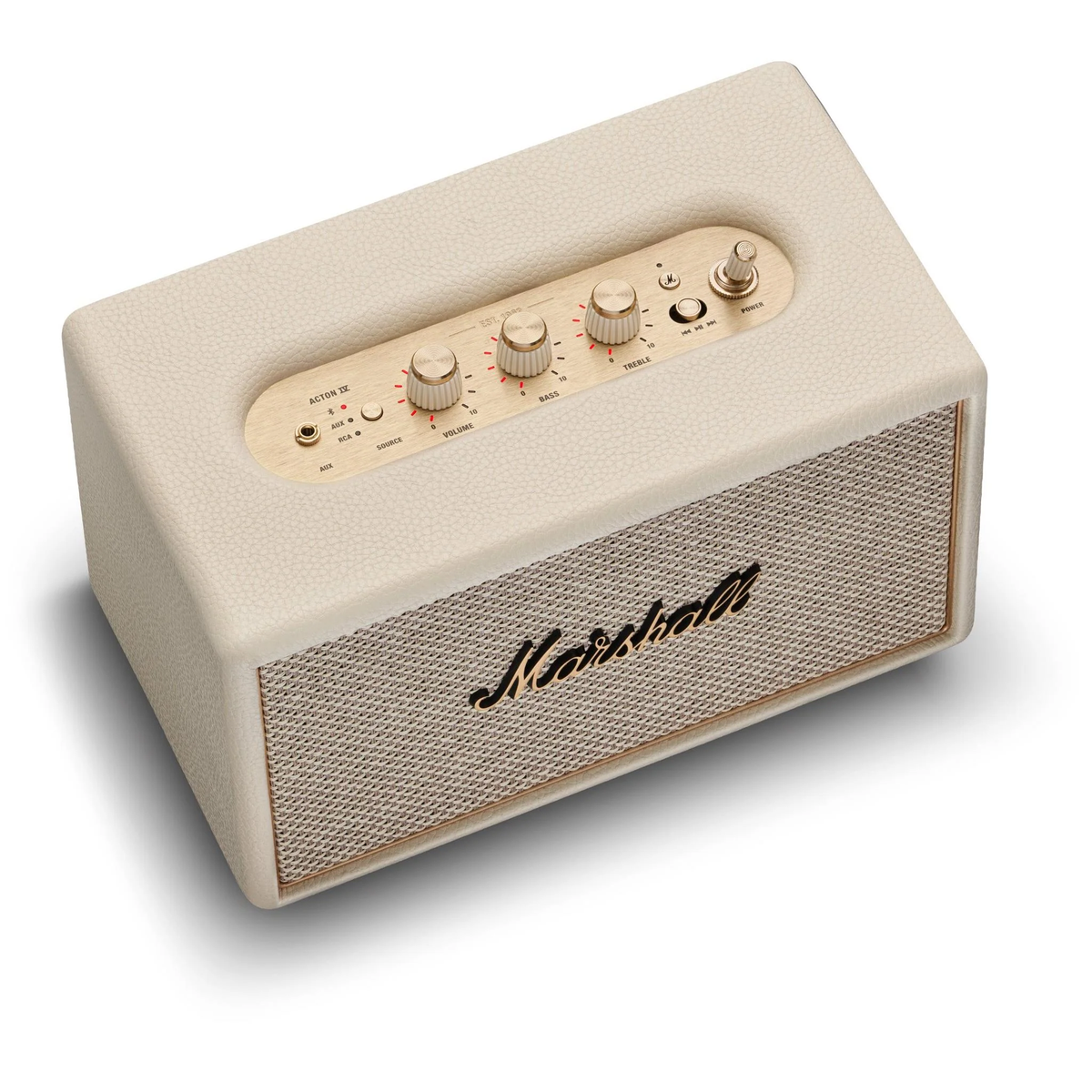 Marshall Acton IV Wired Connectivity Stereo Bluetooth Speakers with RCA or 3.5mm Input (Cream)
