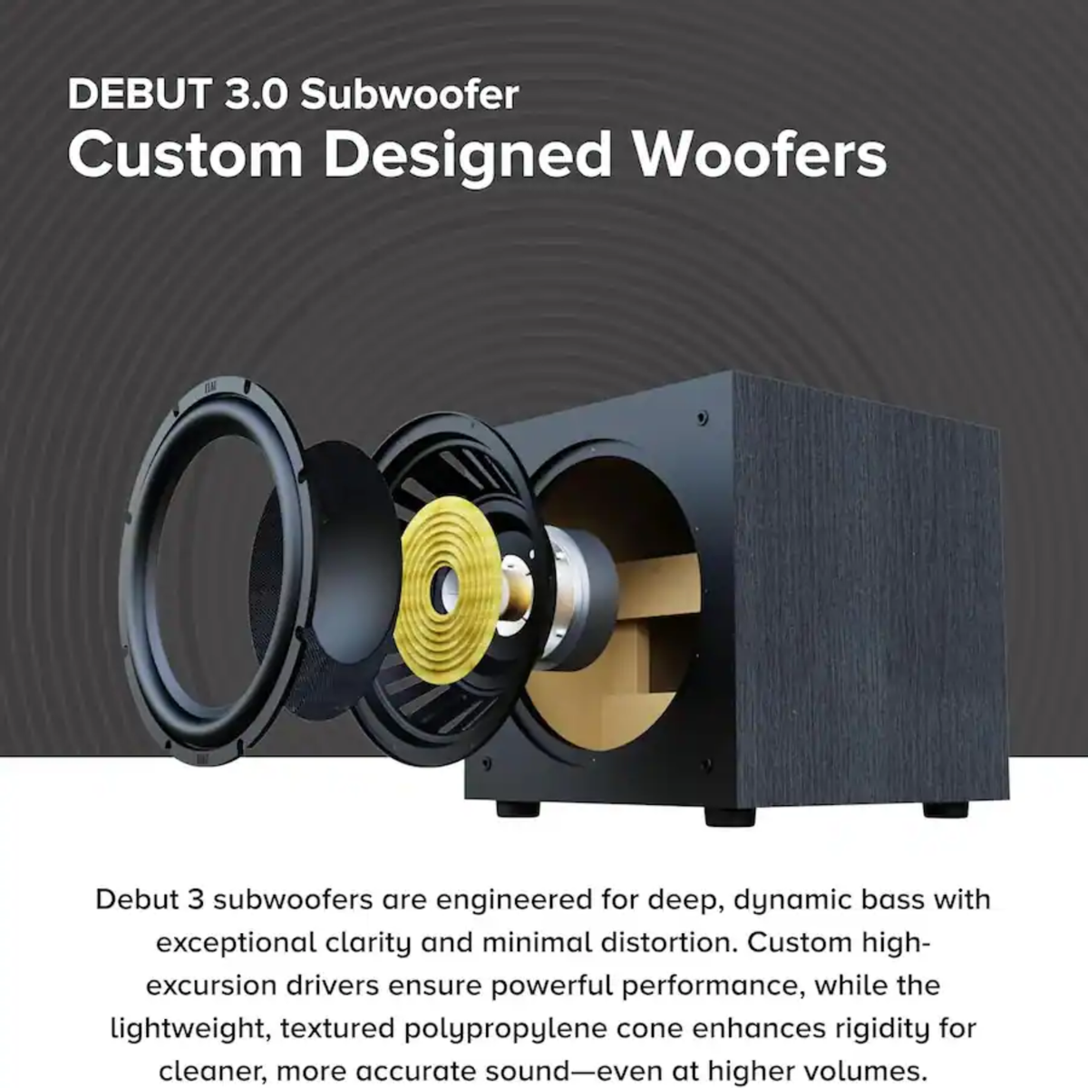 Elac Debut 3.0 DS153 - 15 Inches 600W Powered Subwoofer