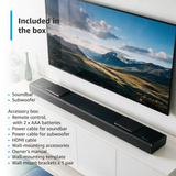 Sonodyne SAMA 7000 Dolby Atmos Soundbar with Wireless Subwoofer, 850W, 5.1.2 Channel with Up-Firing Atmos Height Speakers