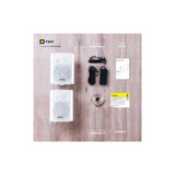 Thonet & Vander Fleck 7 - Active Indoor/Outdoor Waterproof Bluetooth Enabled On-Wall Speaker  (Pair) (White)