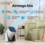 Coway Airmega AIM (AP-0623B) Air Purifier For Home, Cleans Upto 355 Sq.Ft, Longest Filter Life 8500Hrs (Approx. 1.5-2 Yrs), Kills Virus & PM 0.01 With 99.999% Efficiency
