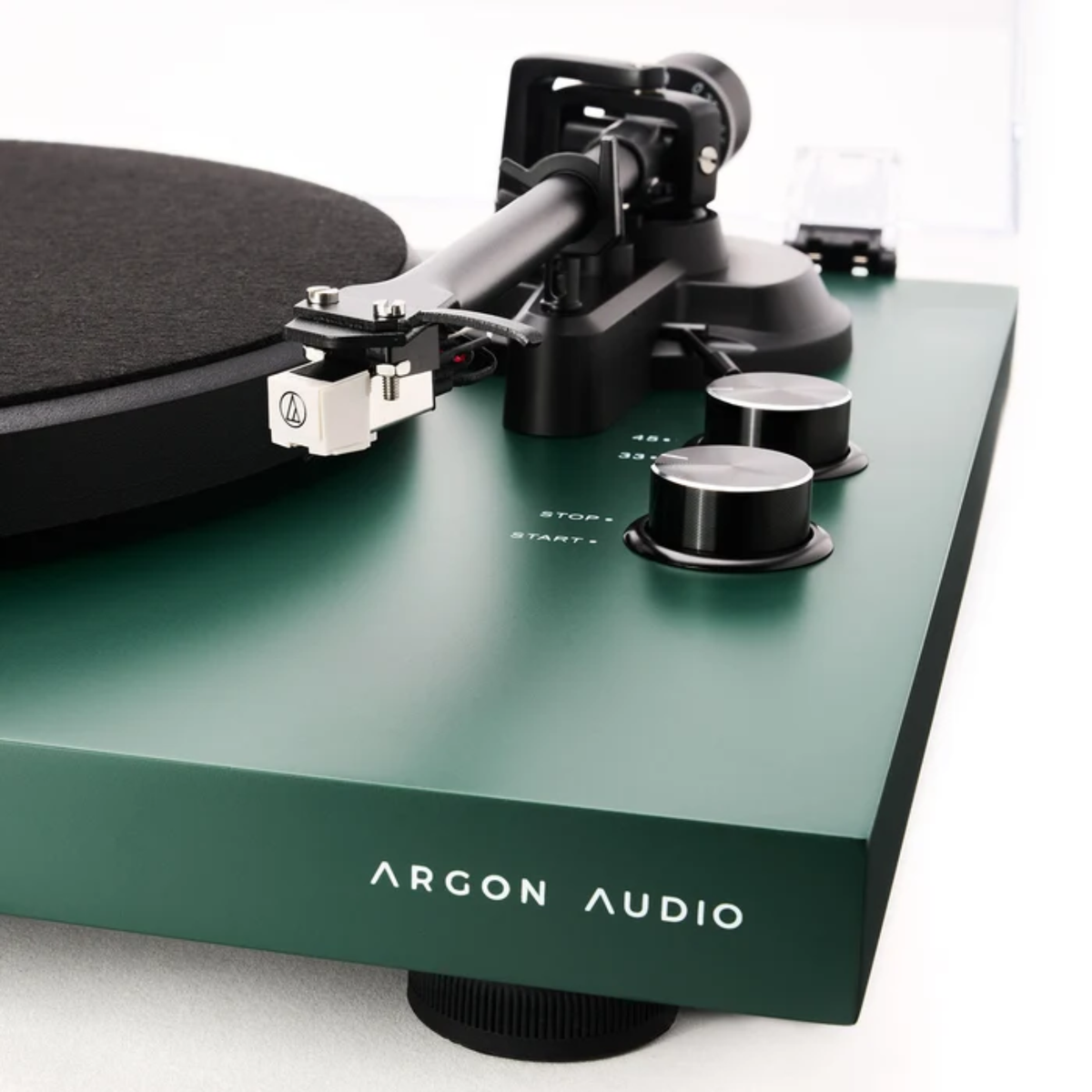 Argon Audio TT MK2 - Manual Belt Drive Turntable (Pine Green, Lacquer)