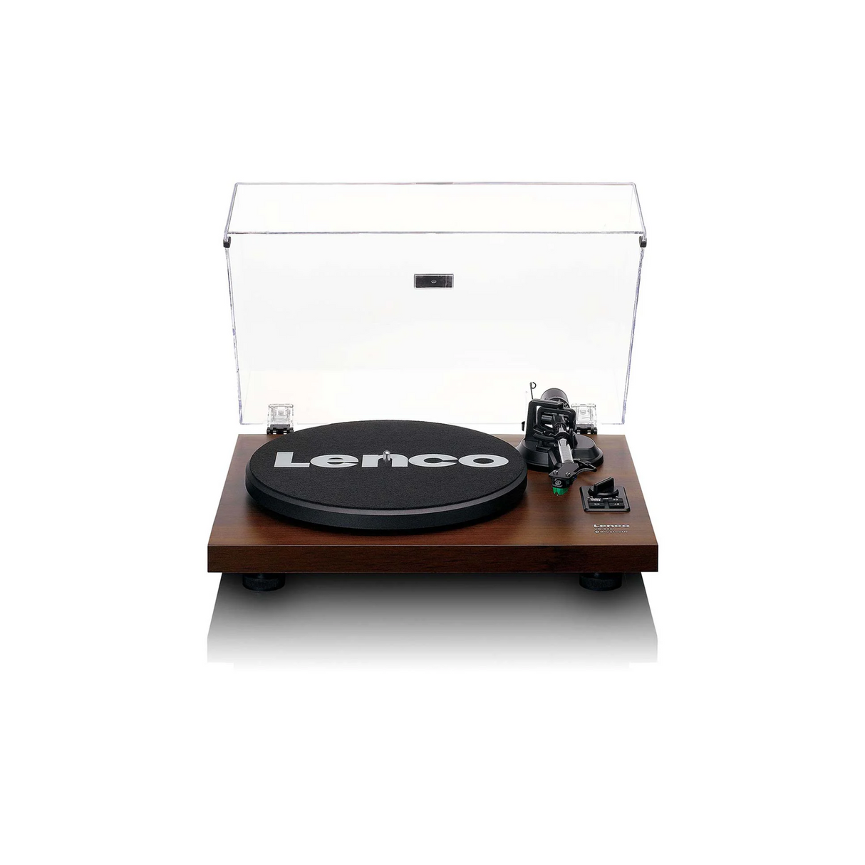 Lenco LS-600WA - Record player with built-in amplifier & Bluetooth plus 2 Bookshelf speakers (Walnut)